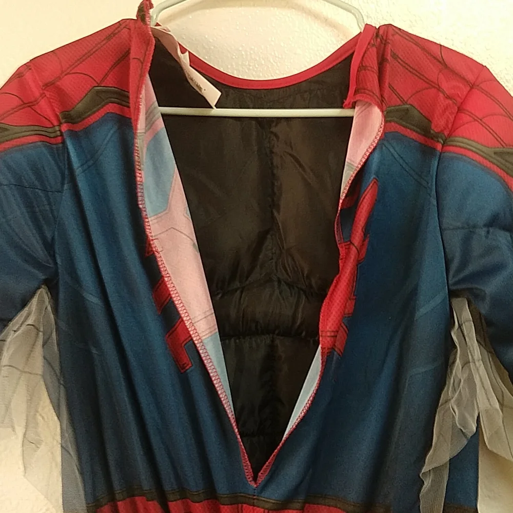 Marvel Spiderman Far From Home Deluxe Muscle Costume Youth Large - Picture 10 of 11